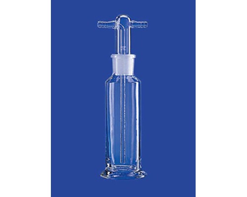Склянка для промывки газов Lenz 100 мл, со стеклянным оливами, без фильтра
