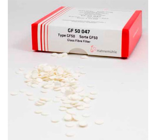 Фильтры Hahnemühle GF51 из стеклянного микроволокна, круглые, Ø 47 мм, без связующих агентов Фильтры Hahnemühle GF51 из стеклянного микроволокна, круглые, Ø 47 мм, без связующих агентов