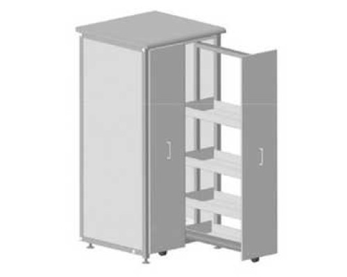 Шкаф 2 выдвижные вертикальные секции 640x630x1350 ЛС СМ