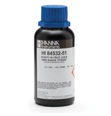HI 84532-51 титрант для определения титруемой кислотности фруктовых соков (высокий диапазон), 120 мл