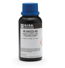 HI 84532-50 титрант для определения титруемой кислотности фруктовых соков (низкий диапазон), 120 мл